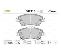 Valeo Pad Dei Freni Kit Di Pad Per Toyota Auris Corolla