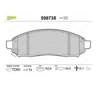 VALEO Pastiglie Freni Anteriori per Nissan Pathfinder III NV200 Evalia Hyunday