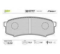 VALEO Pastiglie Freni Posteriori per Toyota Land Cruiser Prado Mitsubishi Parejo