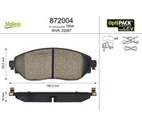 VALEO Pastiglie Freno Bremsbelegsatz Frontale Adatto A per Opel Vivaro Scatola