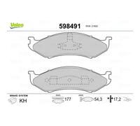 VALEO Pastiglie Freno Bremsbelegsatz Frontale per Jeep Wrangler II Grand