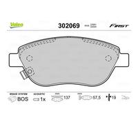 VALEO Pastiglie Freno Bremsbelegsatz Frontale per Opel Corsa D Astra H .