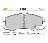 VALEO Pastiglie freno Set di documenti di freno ant. Sistema SUMITOMO per