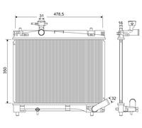 VALEO Radiatore Acqua Compatibile Per Toyota Yaris Verso S NLP13 NSP13 NCP13