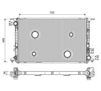VALEO Radiatore Acqua Per Audi A8 4H2 4H8 4HC 4HL 3.0 TDI QUATTRO 2.0