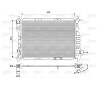 Valeo Radiatore motore 701598 – alette di raffreddamento saldate per Chevrolet Matiz