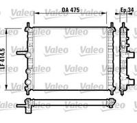 VALEO 732557 Radiatore motore