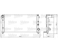 VALEO Radiatore motore 734924 580x322x18 mm alluminio
