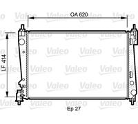 Valeo Radiatore motore 735041 Alluminio per Opel Corsa D S07 1.3 CDTi / 1.6 Turbo