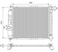 VALEO Radiatore motore 735157 480x416x16 mm alluminio