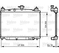 Valeo Radiatore motore 735416 – Alette di raffreddamento saldate per Mazda 2