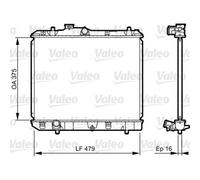 VALEO Radiatore Radiatore Acqua Compatibile Per Opel Agila (B) Suzuki Splash