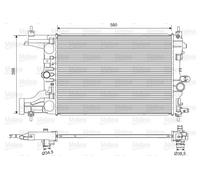 VALEO Radiatore Radiatore Acqua Compatibile Per Opel Astra J