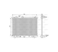 Valeo Radiatore, Raffreddamento Motore 701587 | Compatibile con: SUZUKI SWIFT III
