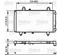 Valeo Radiatore, Raffreddamento Motore 730040 | Compatibile con: CITROËN C25 Bus, C25 Kasten, C25 Pritsche/Fahrgestell, FIAT DUCATO Kasten, PEUGEOT J5 Bus, J5 Bus, J5 Kasten
