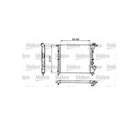 VALEO 730055 Radiatore motore