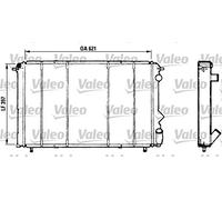 VALEO 730184 Radiatore motore