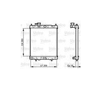 Valeo Radiatore motore 731287 – alette di raffreddamento saldate per Nissan Micra II
