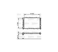 Valeo Radiatore, Raffreddamento Motore 732013 | Compatibile con: ALFA ROMEO 156, 156 Sportwagon