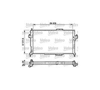 VALEO 732824 Radiatore motore