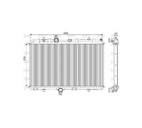 VALEO Radiatore motore 733101 per Peugeot 207 CC 1.6 16V