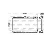 Valeo Radiatore, Raffreddamento Motore 734119