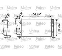 VALEO Radiatore, Raffreddamento motore 734238 Compatibile con: LANCIA Y
