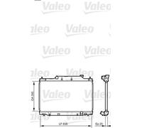 VALEO Radiatore, Raffreddamento motore 734702 Compatibile con: HONDA CIVIC VII Hatchback