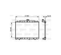 Valeo Radiatore motore 735206 alette raffreddamento saldate per NISSAN X-TRAIL II T31 2.0 DCI