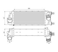 VALEO Scambiatore Di Calore LLK Alluminio Per Fiat Panda 0.9 1.3 D Multijet 4x4