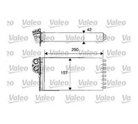 VALEO Scambiatore di calore, riscaldamento interno 812212 Compatibile con: PEUGEOT 607