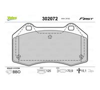 VALEO Serie Bremsbeläge Bremsbelegsatz Anteriore per Renault Megane II