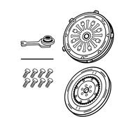 VALEO Set Frizione per Hyundai i40 CW VF 1.7 CRDi con Massa Volano Doppia