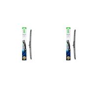 VALEO Silencio - Coppia di Spazzole Tergicristallo Premium Ibride per la Sostituzione del Ricambio Originale per Tutte le Stagioni VH130 + VH129 - Anteriore, Lunghezze: 550mm + 525mm - 574730 + 574729
