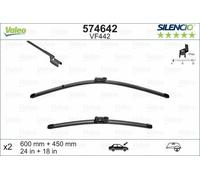 Valeo Silencio Piatto Spazzola Tergicristallo Impostare Anteriore 24"/18" per