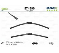 Valeo Silencio Piatto Spazzola Tergicristallo Impostare Anteriore 24"/20"