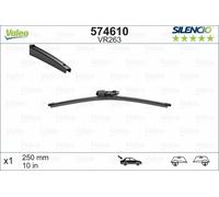 Valeo Silencio Piatto Spazzola Tergicristallo - Posteriore - 10 " - VW Scirocco