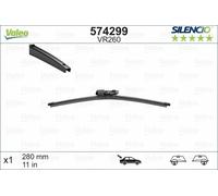Tergicristallo per parabrezza VALEO 574299, Silencio Xtrm VR260 Lunghezza 280mm, indietro, 1 pezzo