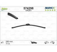 Valeo Silencio Piatto Spazzola Tergicristallo - Posteriore - 11 " - Si Skoda