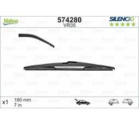 Tergicristallo per parabrezza VALEO 574280, Silencio VR35 Lunghezza 180mm, indietro, 1 pezzo