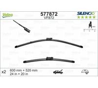 Valeo Silencio Piatto Spazzola Tergicristallo Set Ant. 24"/20"