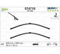 Valeo Silencio Piatto Spazzola Tergicristallo Set - Anteriore - 24 "/ 24 " - Si