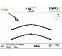 Valeo Silencio Piatto Spazzola Tergicristallo Set - Anteriore - 26 "/ 18 " - Si
