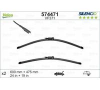 Valeo Tergicristallo Piatto Silencio Set Anteriore 24"/19"