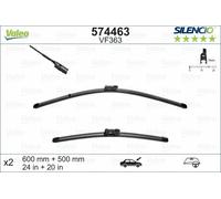 Valeo Silencio Piatto Tergicristallo Blade Set Ant. 24"/20"
