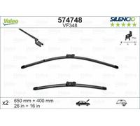 Valeo Silencio Piatto Tergicristallo Blade Set Ant. 26"/16"
