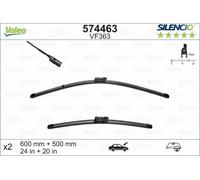 Valeo Silencio Piatto Tergicristallo Set Di Spazzole Ant. 24"/20"