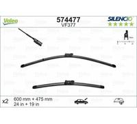 VW Golf MK6 Cabrio Tergicristallo Anteriore Lama Set 24 " 60CM & 19 " 48CM 08-12