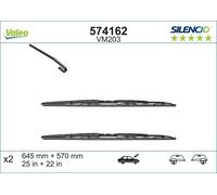 VALEO SILENCIO Tergicristalli per BMW 5 Sedan (E39)