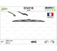 VALEO SILENCIO Tergicristalli per VW Transporter V Van (7HA, 7HH, 7EA, 7EH)